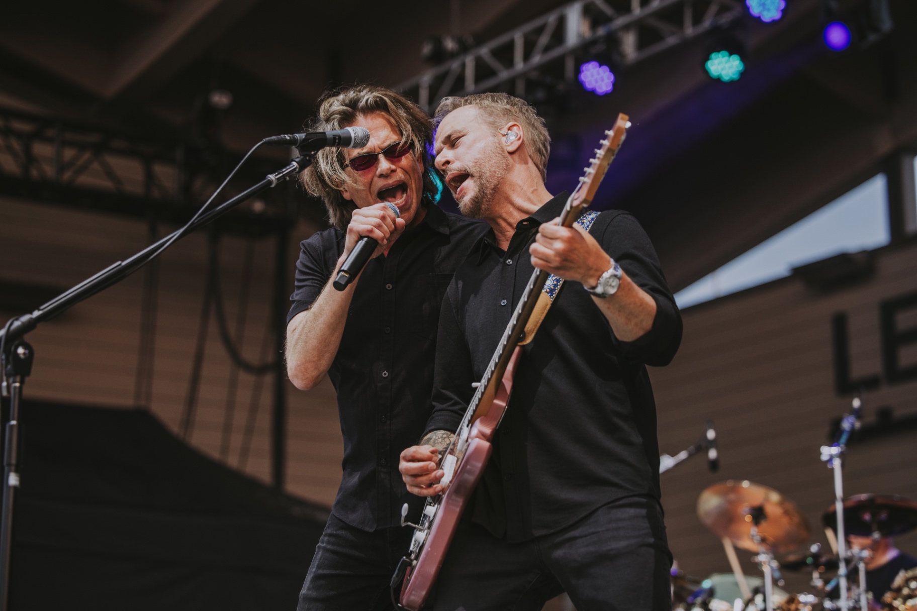 Frame from the KORY and the FIREFLIES concert at Levitt at the Falls in Sioux Falls