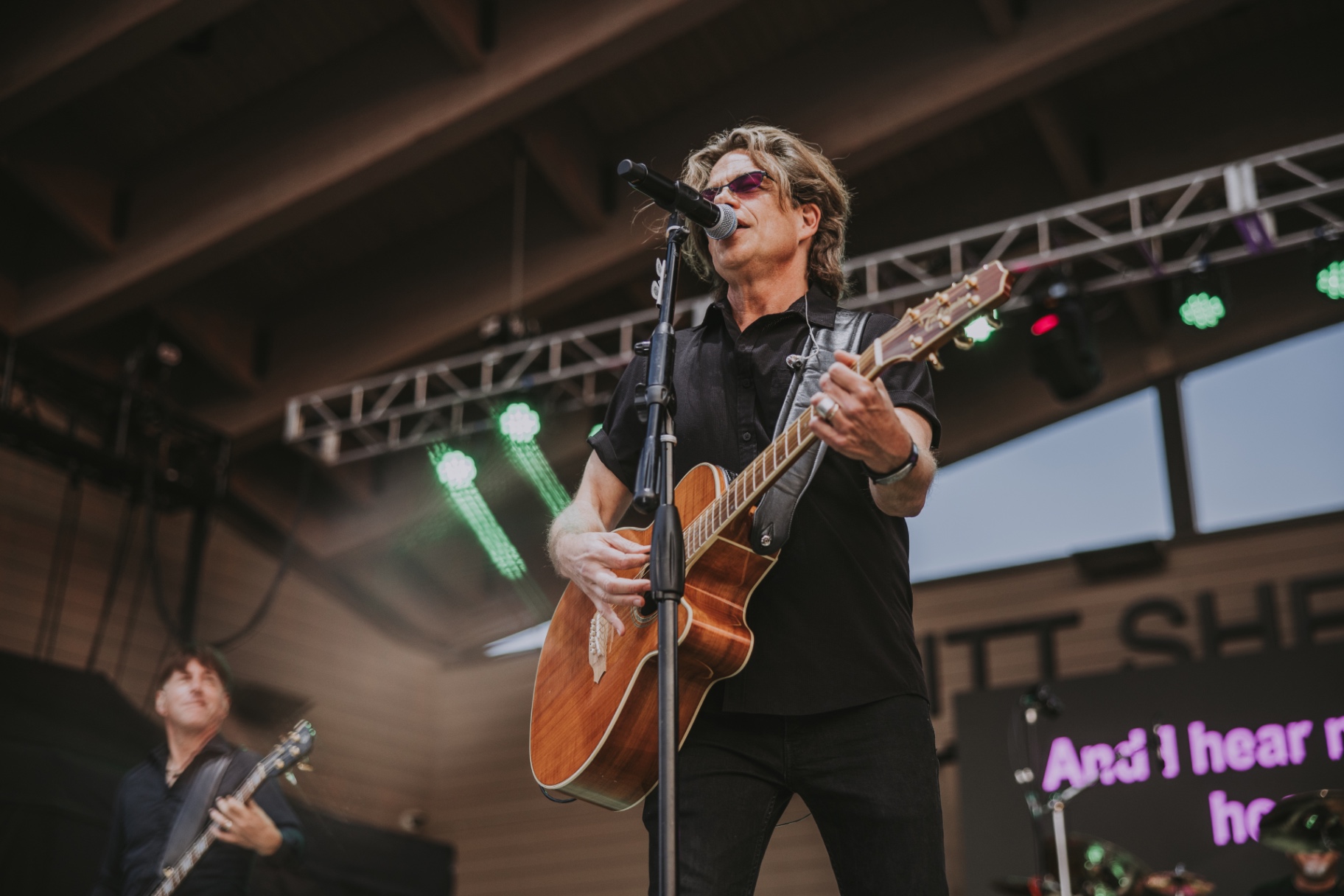 Frame from the KORY and the FIREFLIES concert at Levitt at the Falls in Sioux Falls