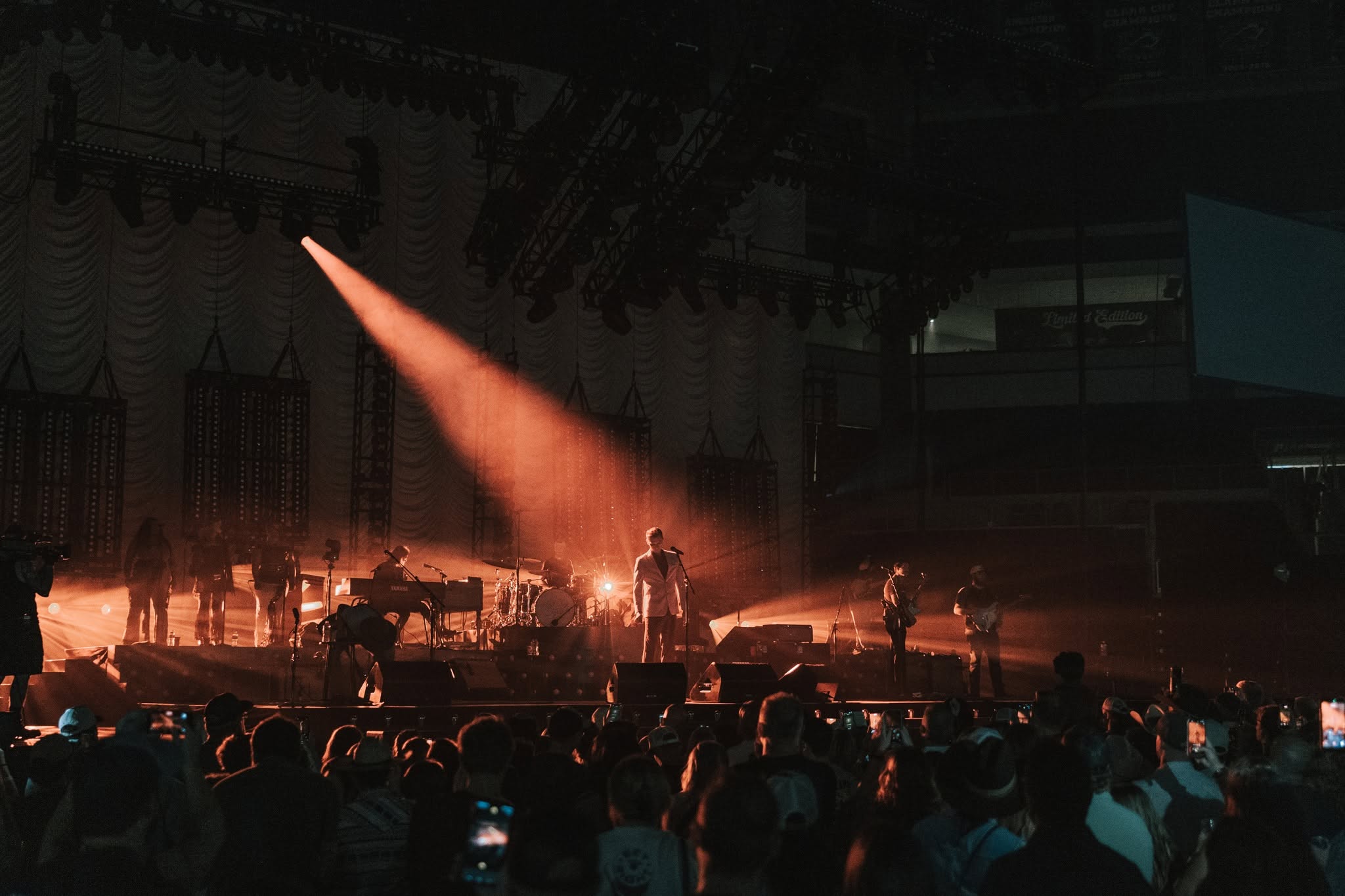 Frame from the SWEET TALK, Dylan Gossett and The Red Clay Strays show at the Denny Sanford PREMIER Center in Sioux Falls