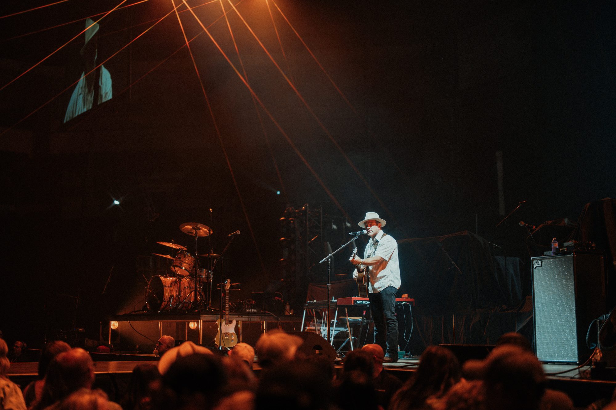 Frame from the Riley Green Cowboy As It Gets Tour stop at the Denny Sanford PREMIER Center in Sioux Falls