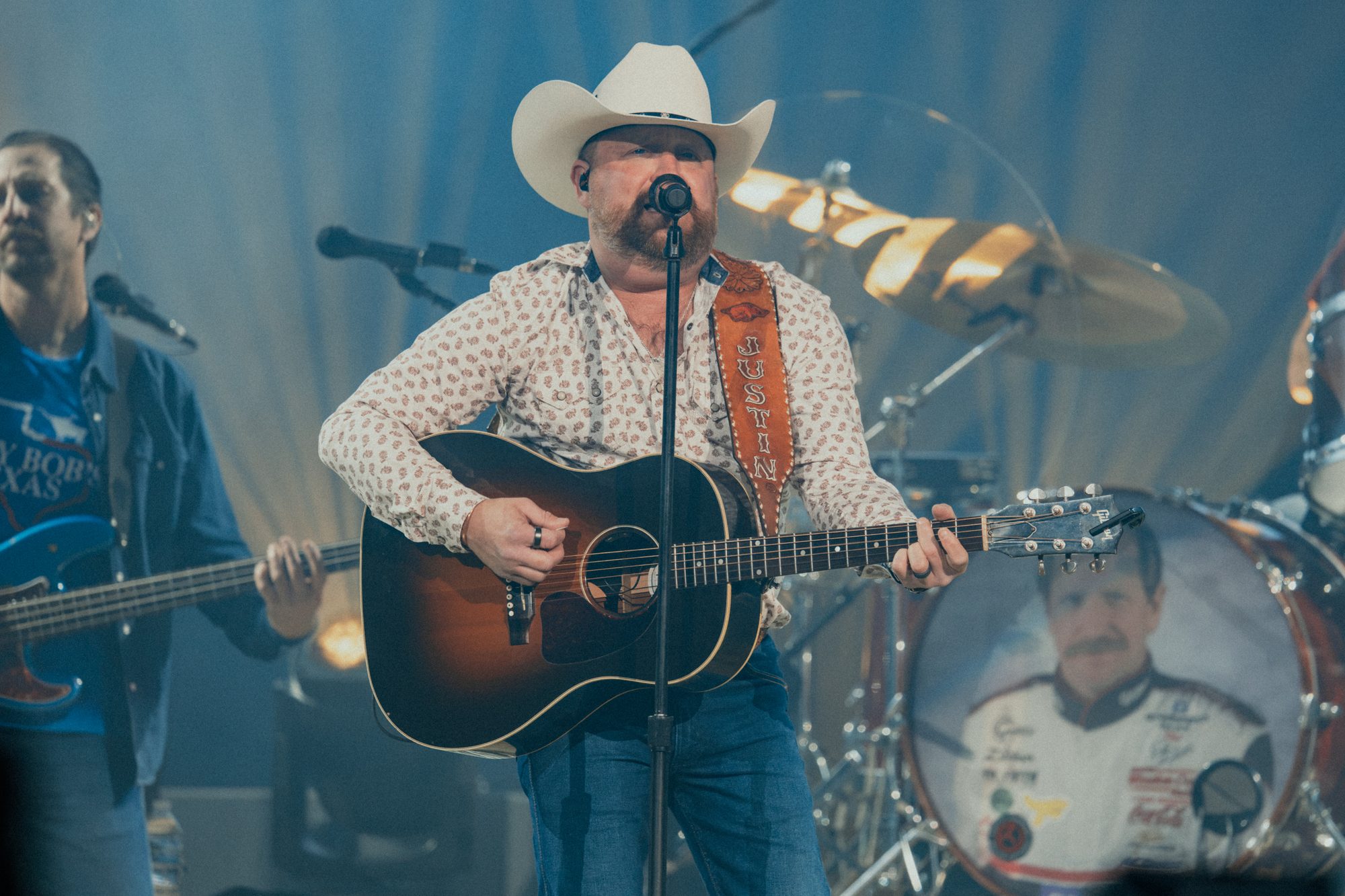 Frame from the Riley Green Cowboy As It Gets Tour stop at the Denny Sanford PREMIER Center in Sioux Falls