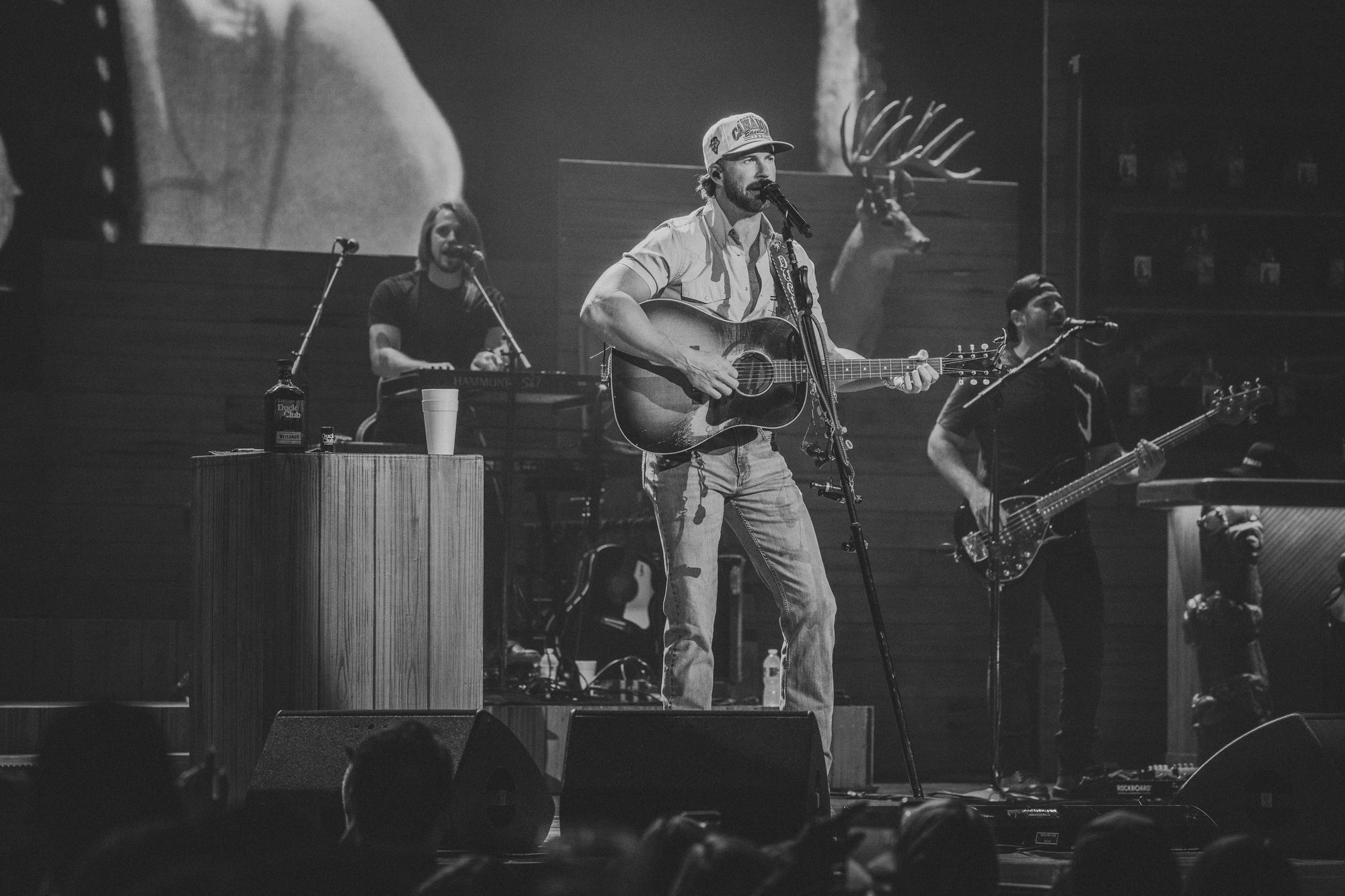 Frame from the Riley Green Cowboy As It Gets Tour stop at the Denny Sanford PREMIER Center in Sioux Falls
