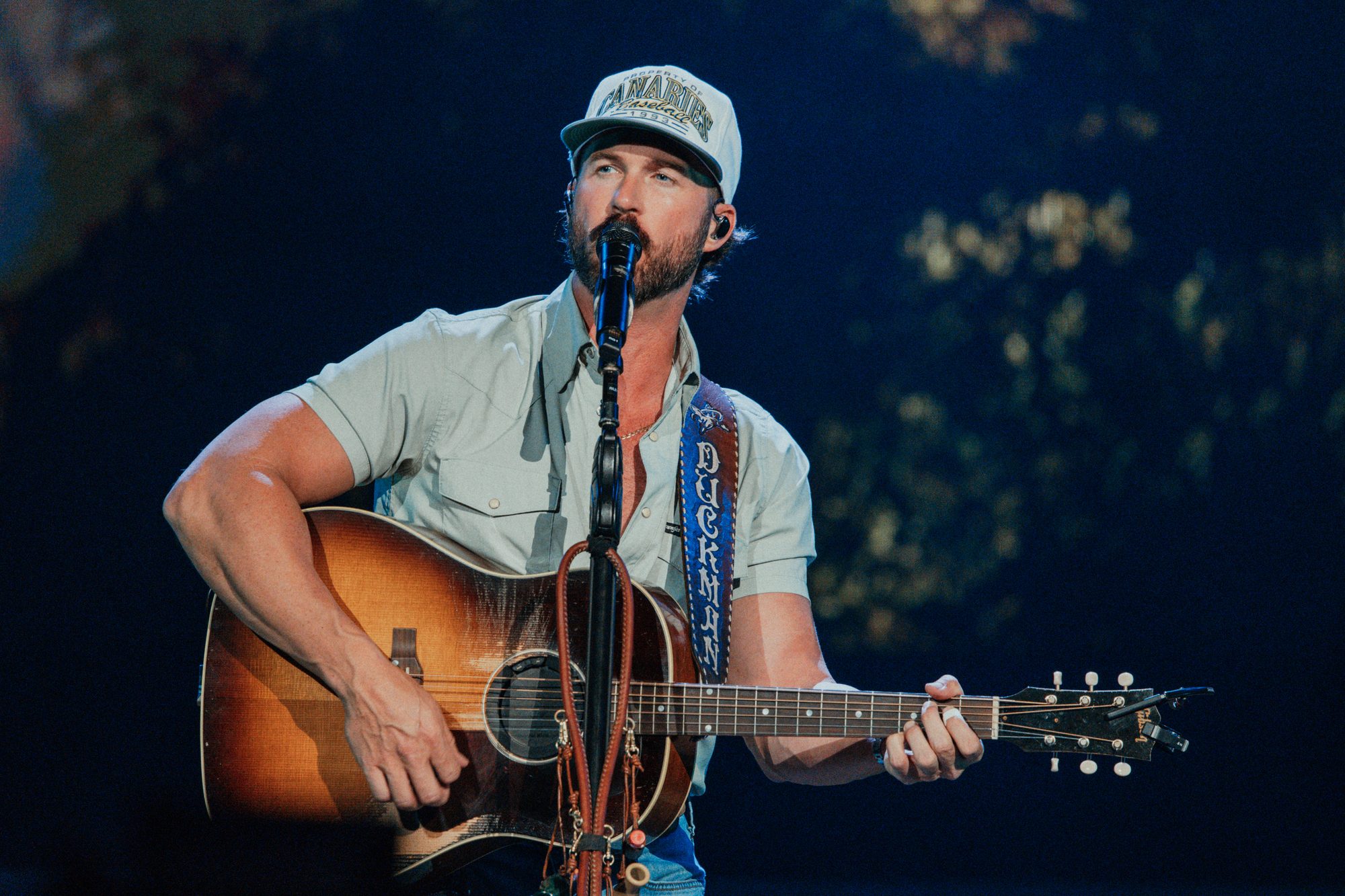 Frame from the Riley Green Cowboy As It Gets Tour stop at the Denny Sanford PREMIER Center in Sioux Falls