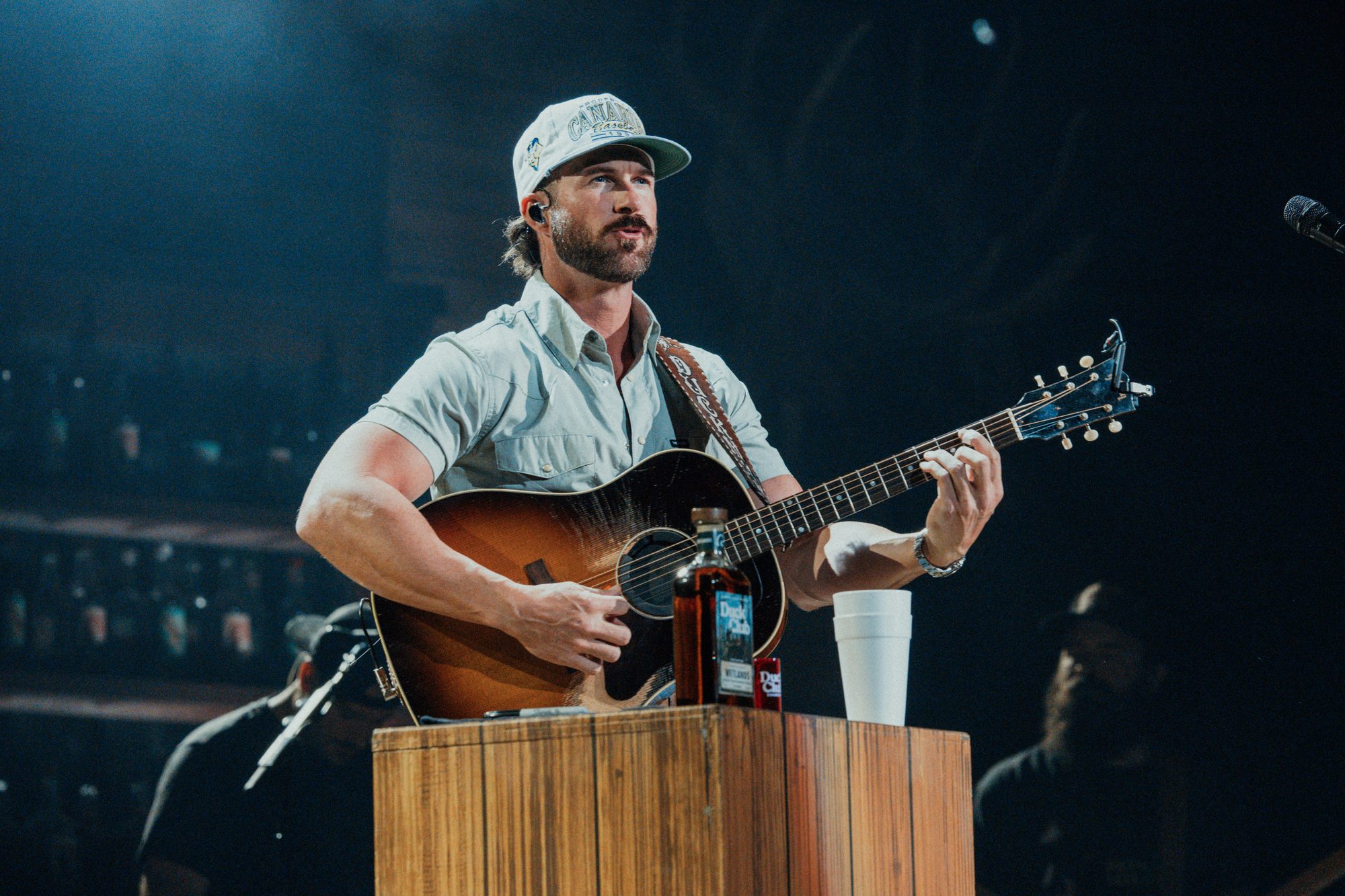 Frame from the Riley Green Cowboy As It Gets Tour stop at the Denny Sanford PREMIER Center in Sioux Falls