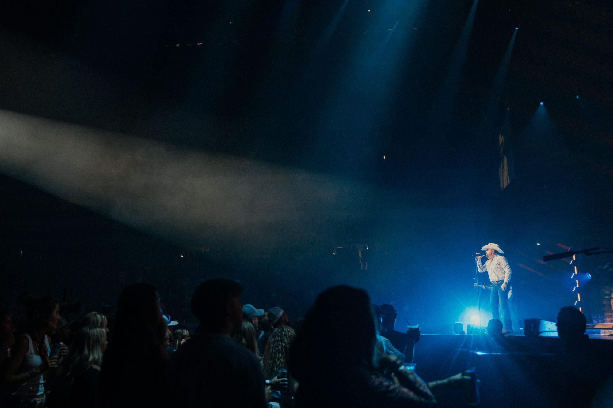 Frame from the Riley Green Cowboy As It Gets Tour stop at the Denny Sanford PREMIER Center in Sioux Falls
