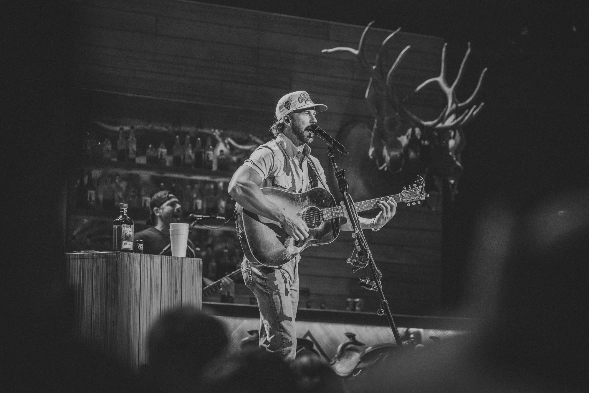 Frame from the Riley Green Cowboy As It Gets Tour stop at the Denny Sanford PREMIER Center in Sioux Falls