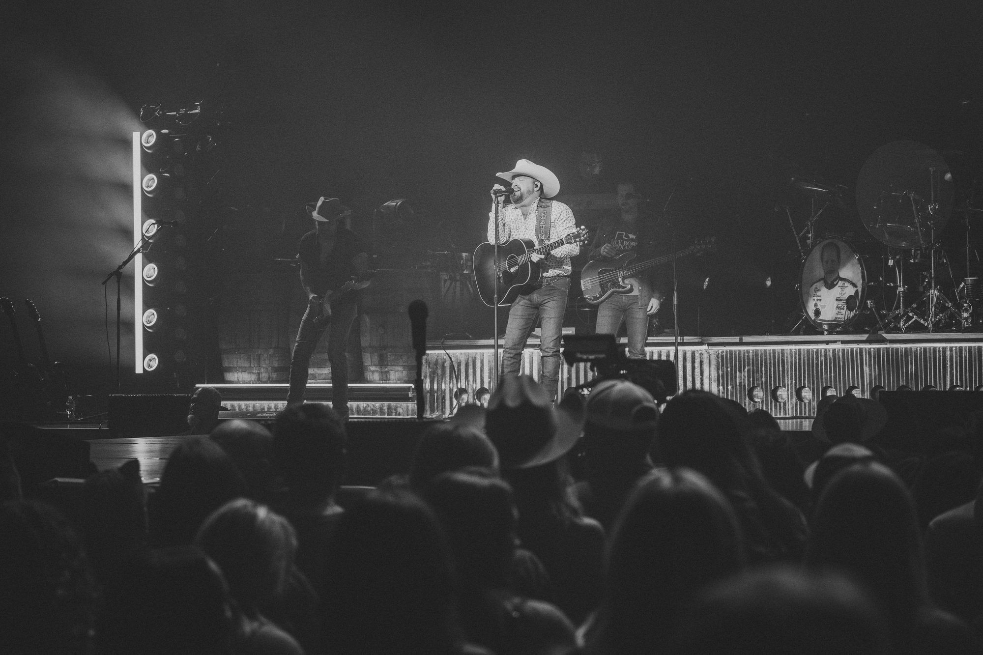 Frame from the Riley Green Cowboy As It Gets Tour stop at the Denny Sanford PREMIER Center in Sioux Falls