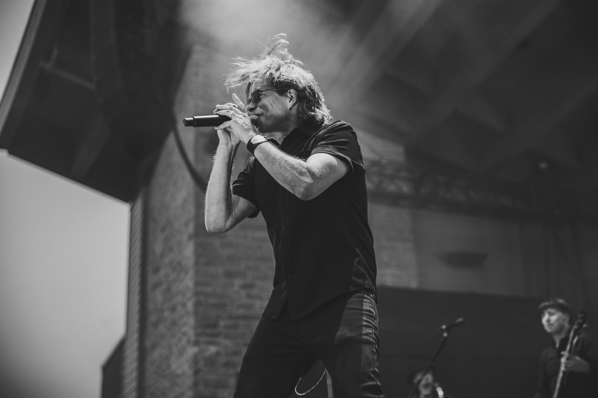 Frame from the KORY and the FIREFLIES concert at Levitt at the Falls in Sioux Falls