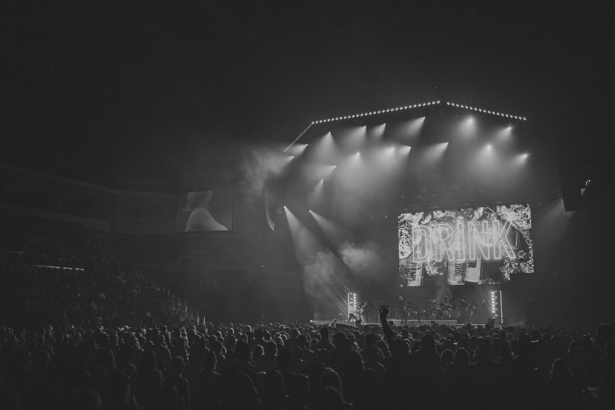 Frame from the Riley Green Cowboy As It Gets Tour stop at the Denny Sanford PREMIER Center in Sioux Falls