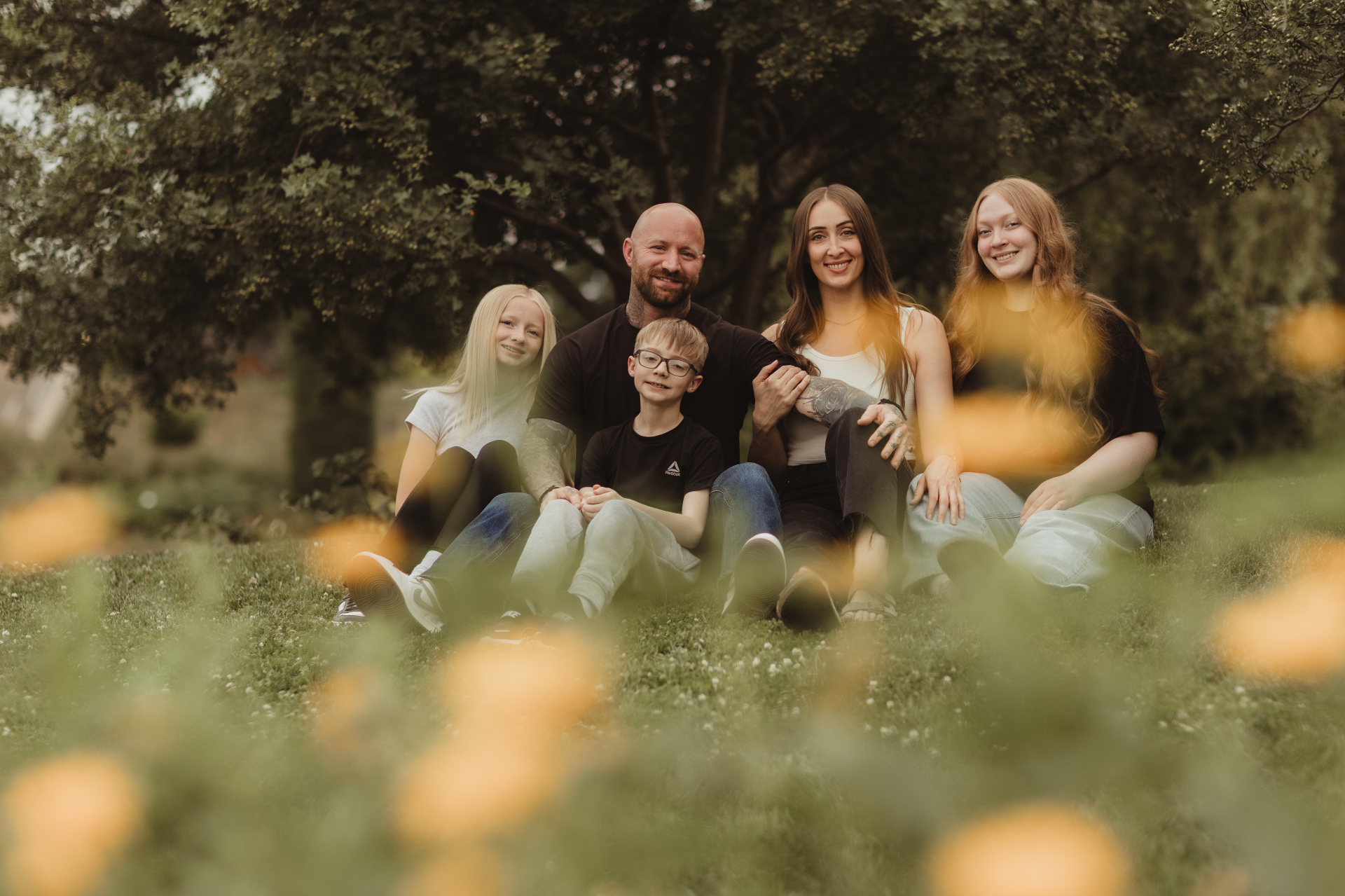 Michael Woolheater with family