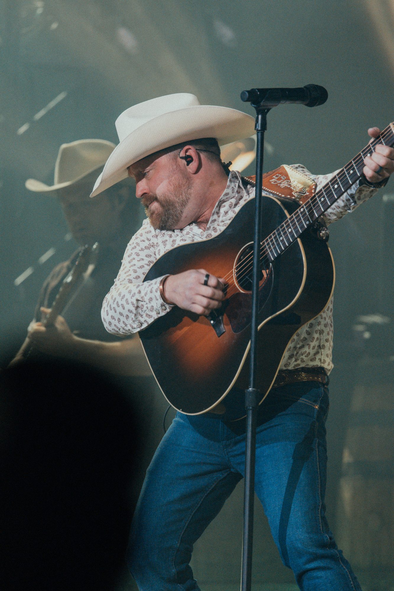 Frame from the Riley Green Cowboy As It Gets Tour stop at the Denny Sanford PREMIER Center in Sioux Falls