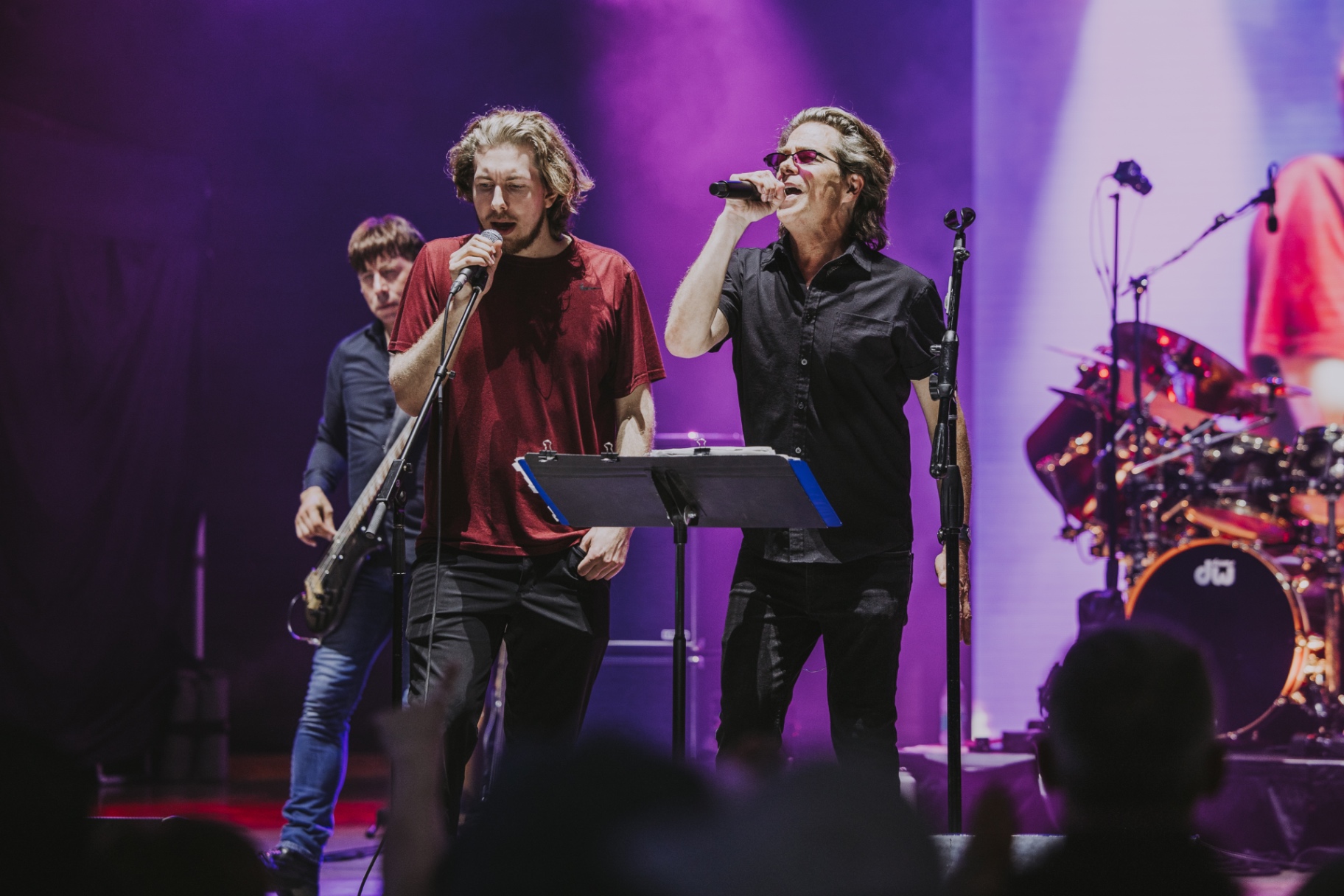 Frame from the KORY and the FIREFLIES concert at Levitt at the Falls in Sioux Falls