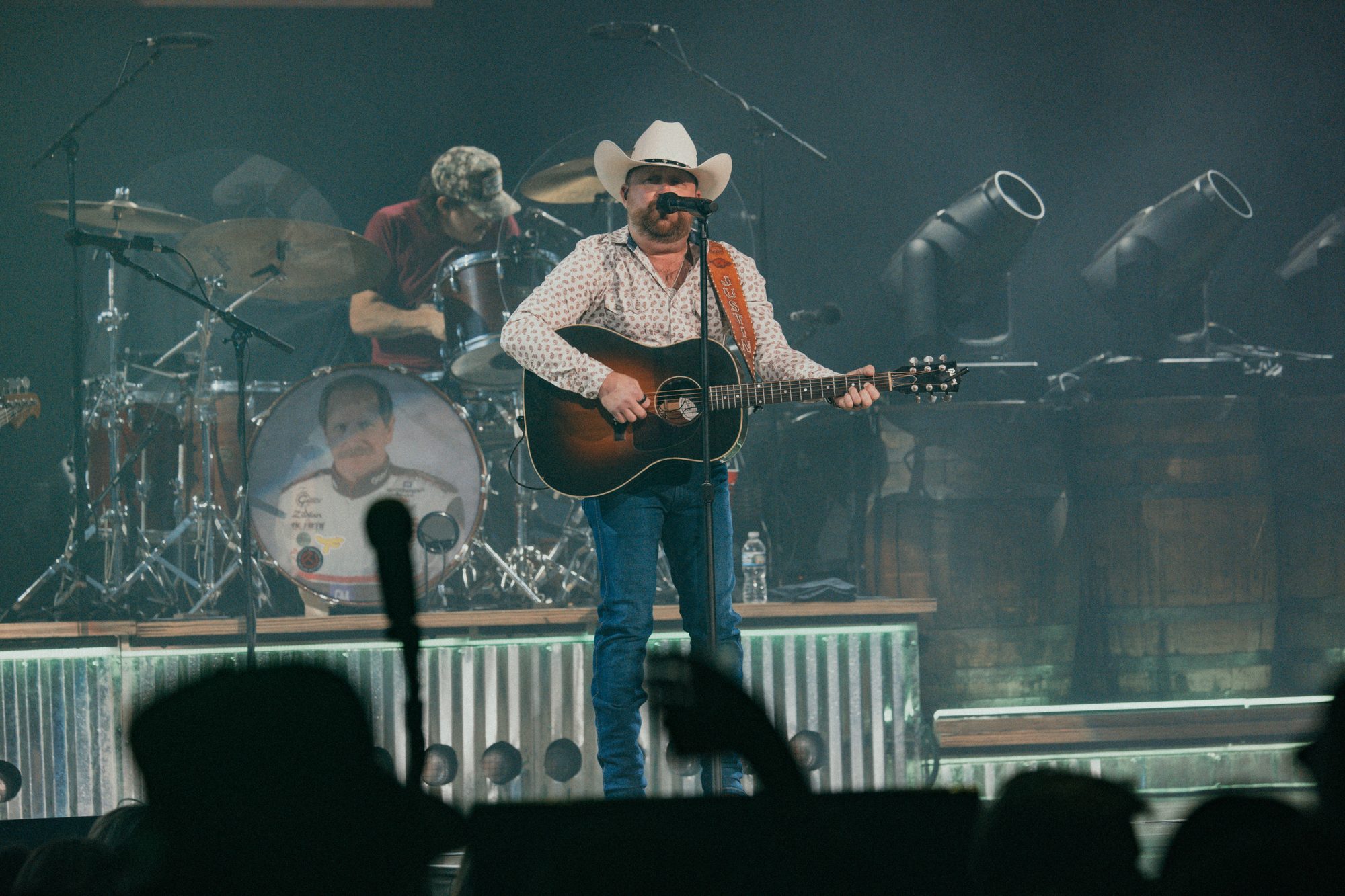 Frame from the Riley Green Cowboy As It Gets Tour stop at the Denny Sanford PREMIER Center in Sioux Falls