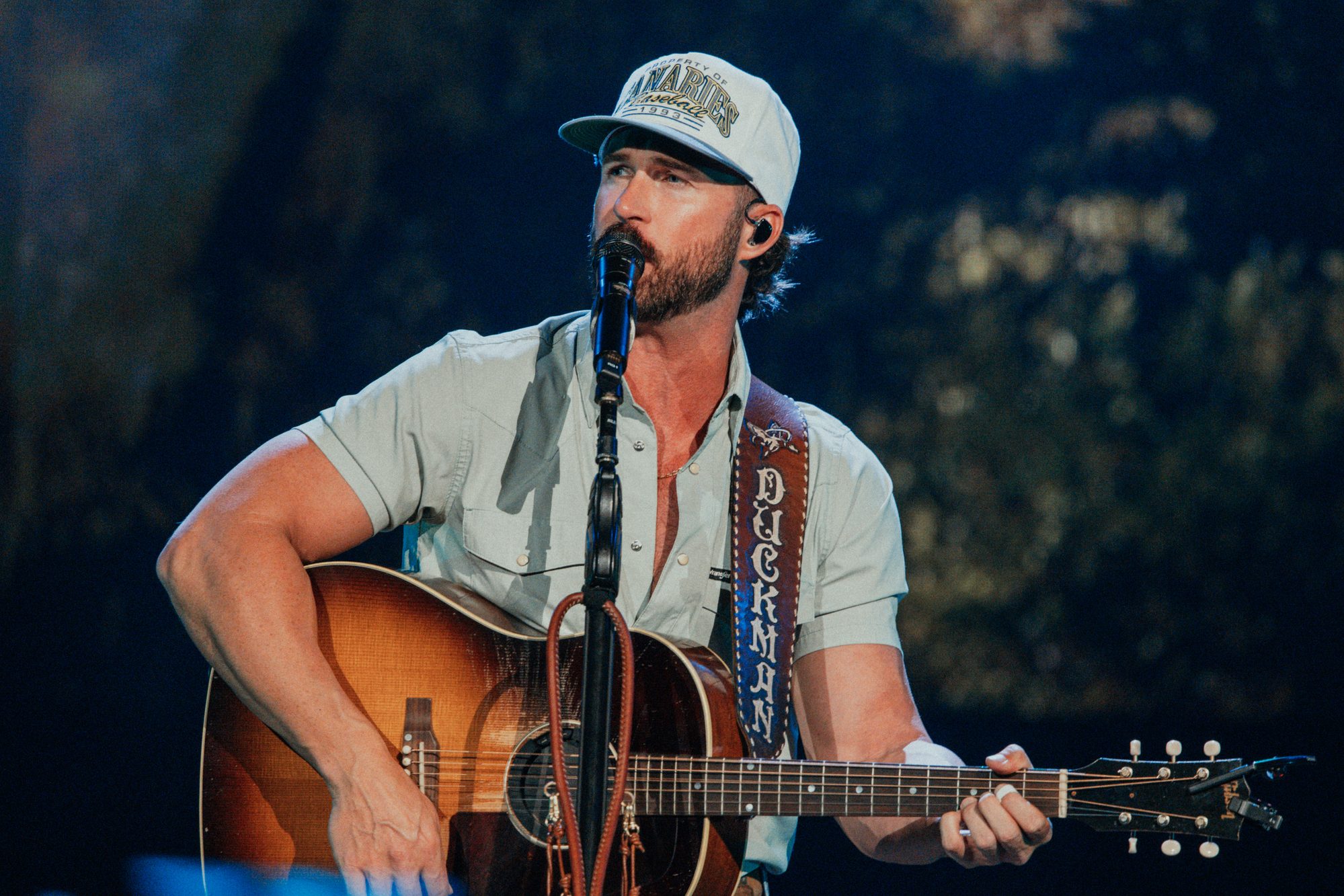 Frame from the Riley Green Cowboy As It Gets Tour stop at the Denny Sanford PREMIER Center in Sioux Falls
