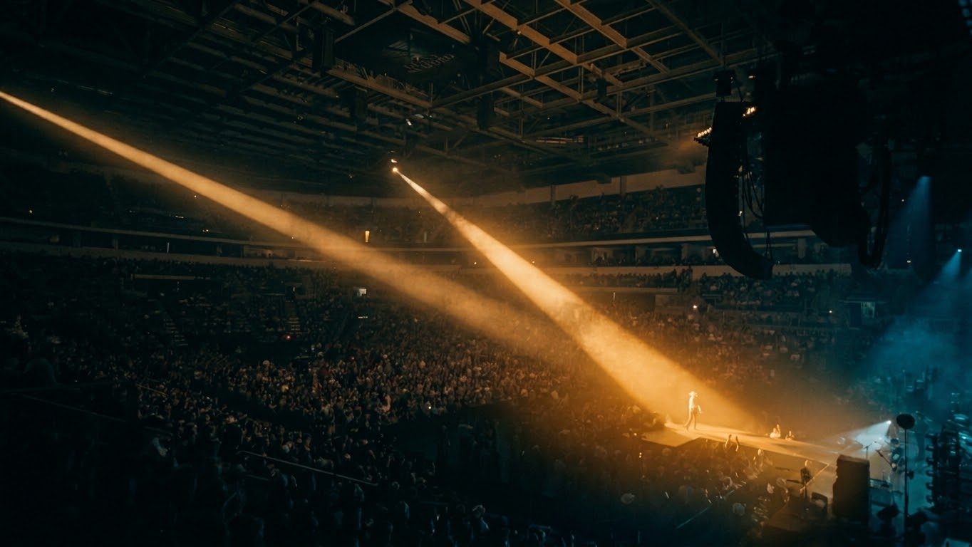 Frame from the Riley Green Cowboy As It Gets Tour stop at the Denny Sanford PREMIER Center in Sioux Falls